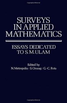 Surveys in Applied Mathematics: Essays Dedicated to S.M.Ulam
