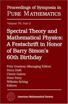 Spectral Theory and Mathematical Physics part 2: A Festschrift in Honor of Barry Simon's 60th Birthday: Ergodic Schrödinger Operators, Singular Spectrum,