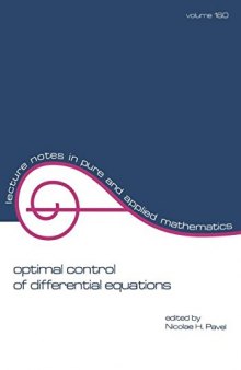 Optimal control of differential equations : a festschrift in honor of Constantin Corduneanu