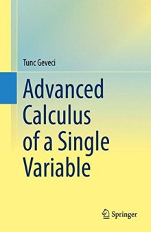 Advanced Calculus of a Single Variable