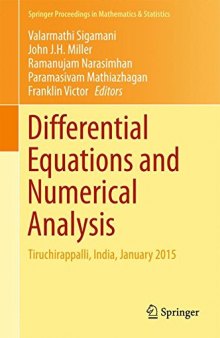 Differential Equations and Numerical Analysis: Tiruchirappalli, India, January 2015