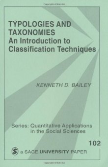 Typologies and Taxonomies: An Introduction to Classification Techniques