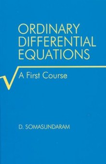 Ordinary Differential Equations: A First Course