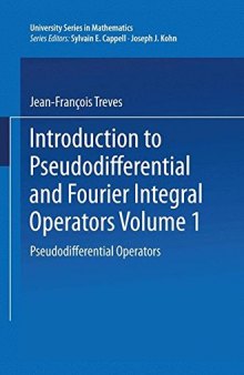 Introduction to pseudodifferential and Fourier integral operators, vol.1