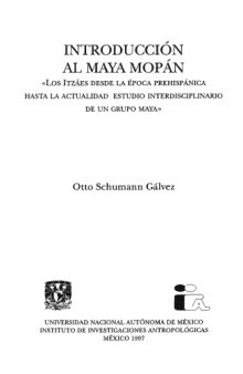 Introducción al Maya Mopan. 