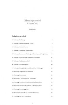 Differentialgeometrie I [Lecture notes]