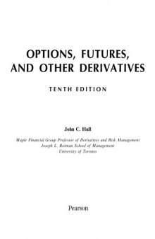 Options, Futures and other Derivatives   10th ed.