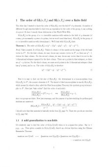 The order of GL(n, F_q) and SL(n, F_q) over a finite field [expository notes]