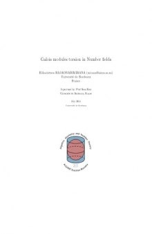 Galois modules torsion in Number fields [Thesis]