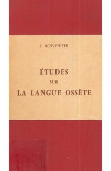 Études sur la langue ossète