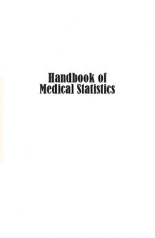 Handbook Of Medical Statistics