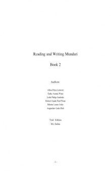 Reading and Writing Mundari. Book 2