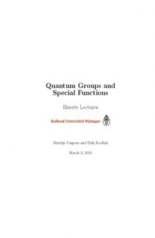 Quantum Groups and Special Functions