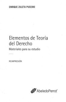 Elementos de Teoria Del Derecho