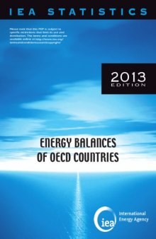 Energy Balances of OECD Countries 2013.