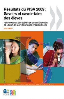 Pisa Résultats du Pisa 2009 : Savoirs et savoir-faire Des élèves.