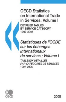 OECD Statistics on International Trade in Services 2008, 1 : Detailed Tables by Service Category.