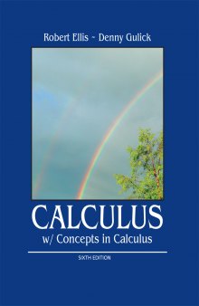 Calculus With Concepts in Calculus
