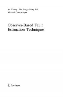 Observer-based Fault Estimation Techniques