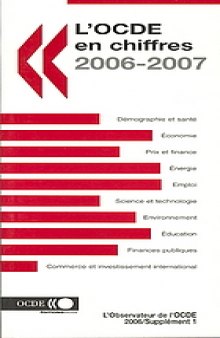 L’OCDE en chiffres 2006 : Statistiques sur les pays membres.
