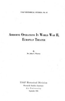 Airborne Operations In World War II, European Theater