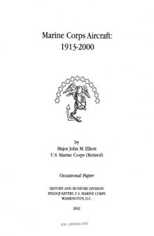 Marine Corps Aircraft, 1913-2000