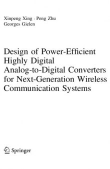 Design of Power-efficient highly digital Analog-to-Digital Converters for Next-Generation Wireless Communication Systems