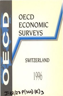 OECD Economic Survey : Switzerland, 1995-1996.