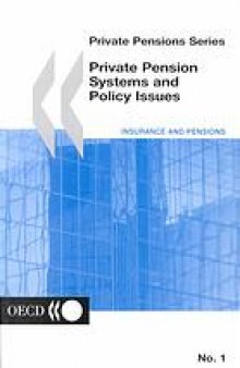 Private pension systems and policy issues