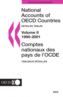 National accounts of OECD countries. Volume II, Detailed tables = Comptes nationaux des pays de l’OCDE. Volume II, Tableaux détaillés.