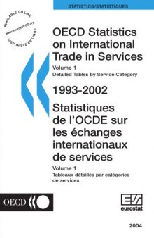 Oecd statistics on international trade in services : volume i.