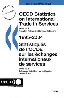 Detailed tables by service category, 1995-2004 = Tableaux détaillés par catégories de services, 1995-2004.