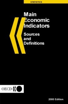 Main Economic Indicators: Sources and Definitions 2000 Edition.