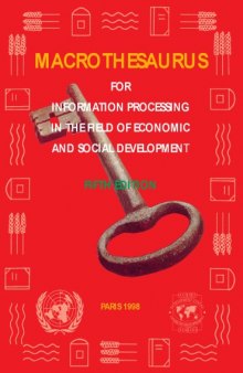 Macrothesaurus for information processing in the field of economic and social development