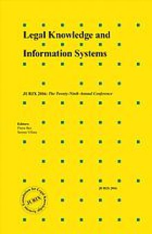 Legal knowledge and information systems : JURIX 2016 : the twenty-ninth annual conference