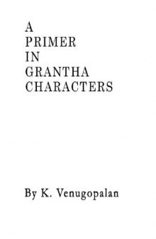 A Primer in Grantha Characters