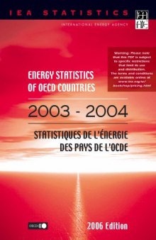 Energy Statistics of OECD Countries : 2003/2004.