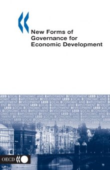 New forms of governance for economic for development