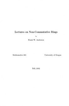 Lectures on Non-Commutative [lecture notes]