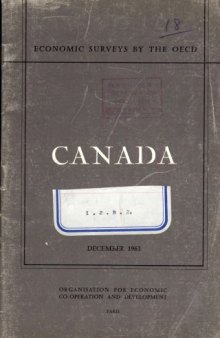 OECD Economic Surveys : Canada 1963.