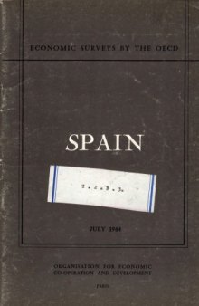 OECD Economic Surveys : Spain 1964.