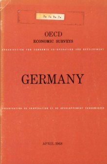 OECD Economic Surveys : Germany 1968.