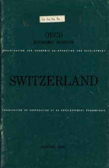 OECD Economic Surveys : Switzerland 1969.