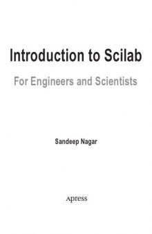 Introduction to SciLab for Engineers and Scientists