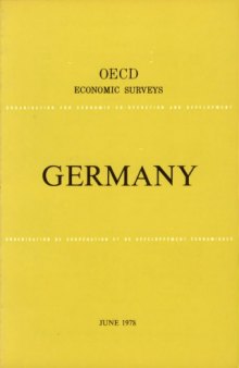 OECD Economic Surveys : Germany 1978.