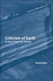 Criticism of Earth : On Marx, Engels and Theology