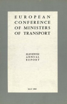 European conference of ministers of transport : eleventh annual report.