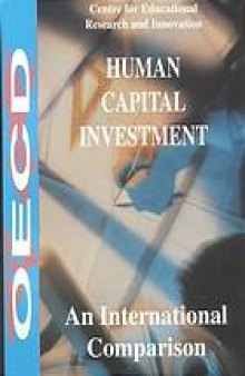 Human capital investment an international comparison