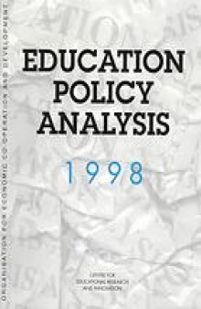 Education Policy Analysis : 1998 Edition.