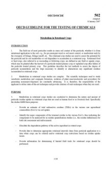 Metabolism in rotational crops